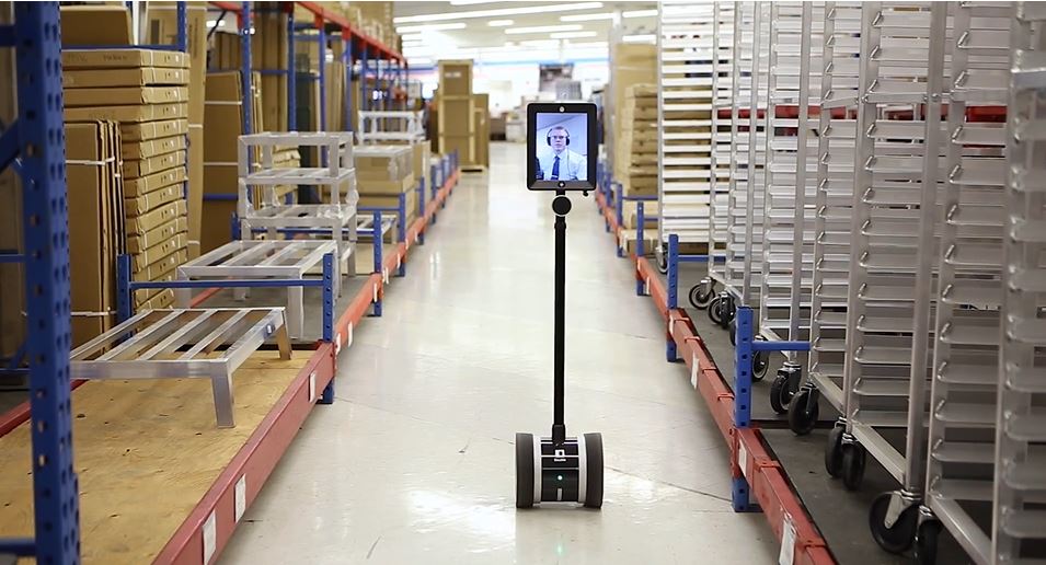 Restaurant supply company uses telepresence robot